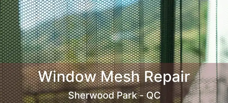 Window Mesh Repair Sherwood Park - QC