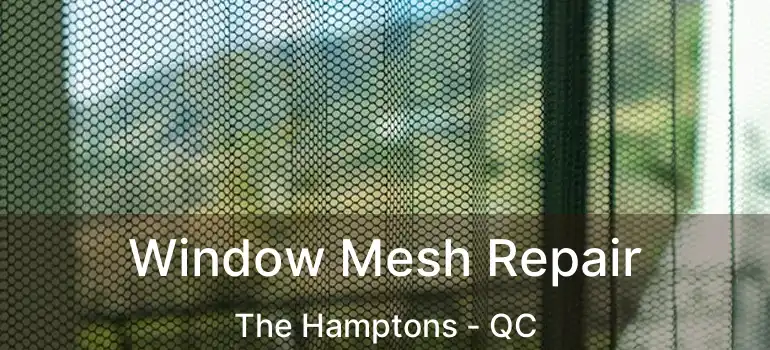  Window Mesh Repair The Hamptons - QC