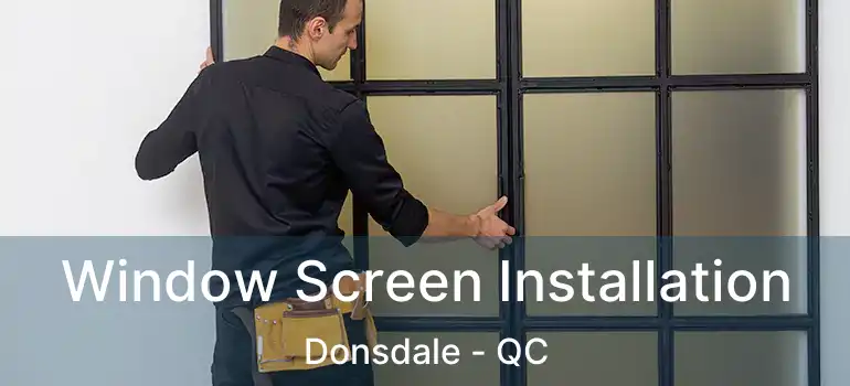  Window Screen Installation Donsdale - QC