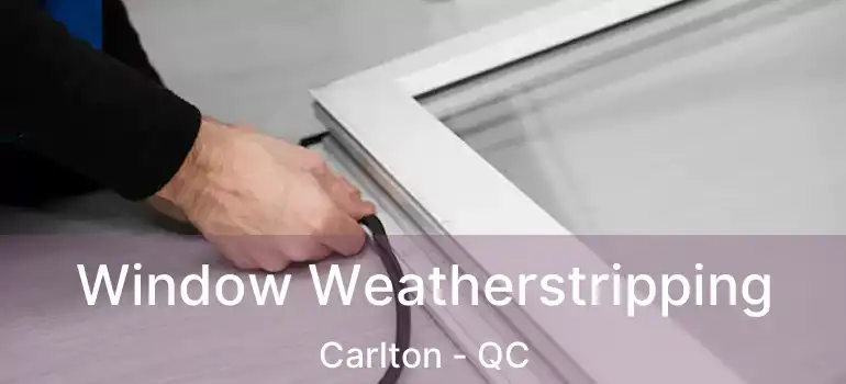 Window Weatherstripping Carlton - QC